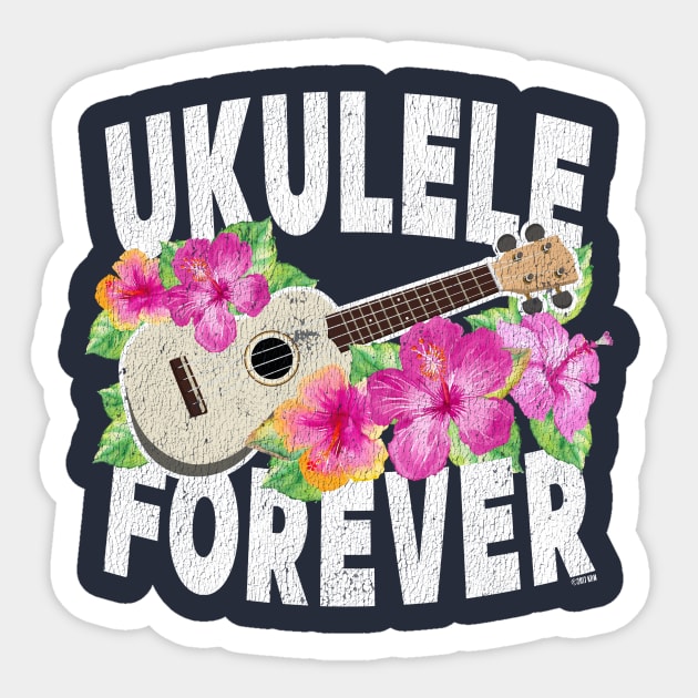 Ukulele Forever Sticker by NativeGrit